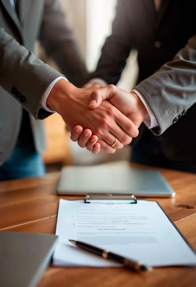 Client qui signe un contrat - Amazonia Investing